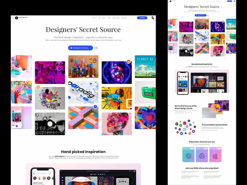 安利一個設計師必備插件 | Muzli