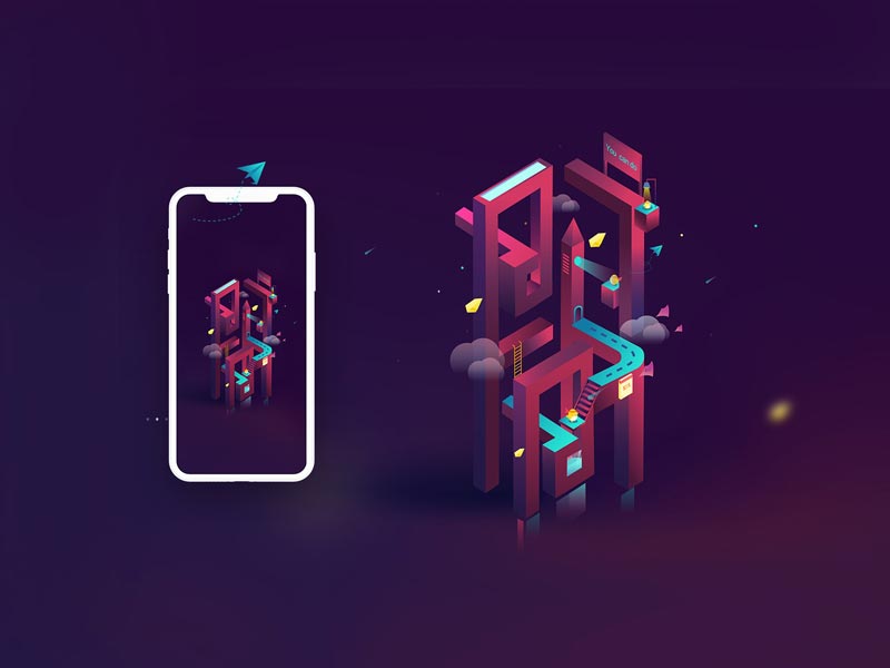 製作一個2.5D的矛盾空間